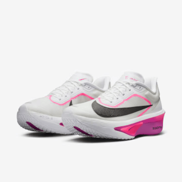 Tênis de Corrida Nike Zoom Fly 6 - Branco / Roxo / Rosa - Feminino