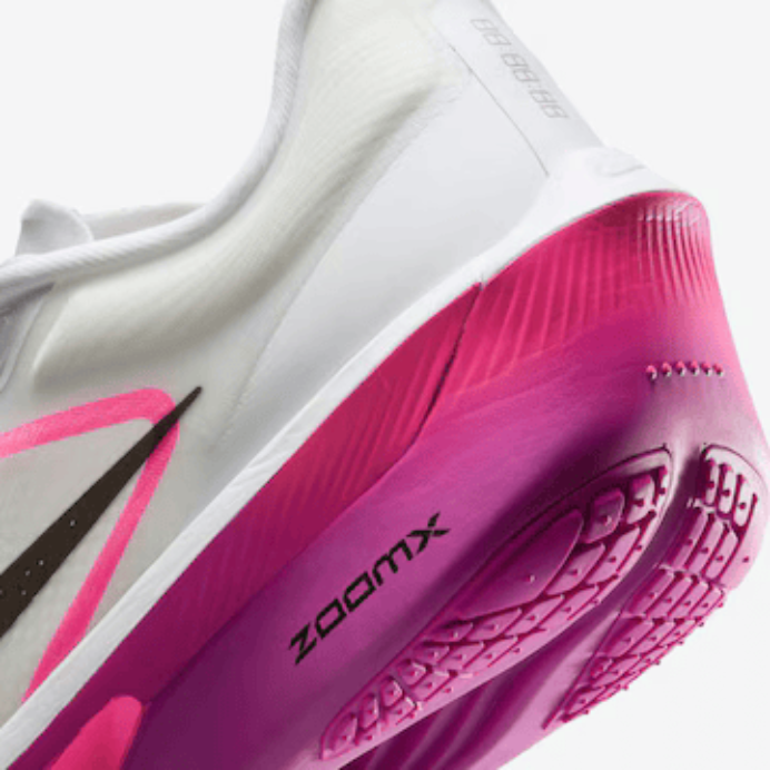 Tênis de Corrida Nike Zoom Fly 6 - Branco / Roxo / Rosa - Feminino