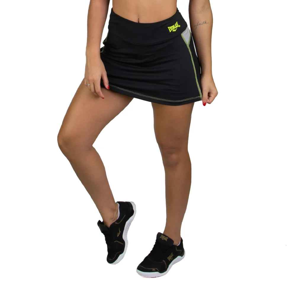 Short Saia Everlast  - Preto / Verde - Feminino