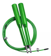 Corda Pular Aço Crossfit 3m Rolamento Speed Profissional - Verde