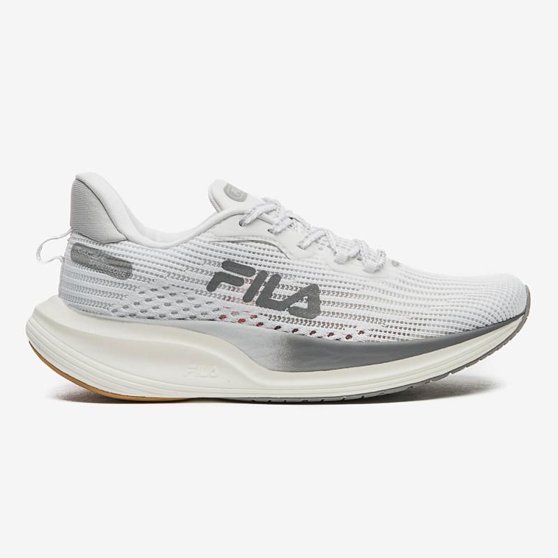 Tênis de Corrida Fila Racer Speedzone - Branco / Prata / Cinza - Unissex