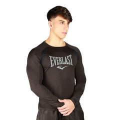 Rash Guard Everlast Manga Longa Microfibra - Preta - Masculino