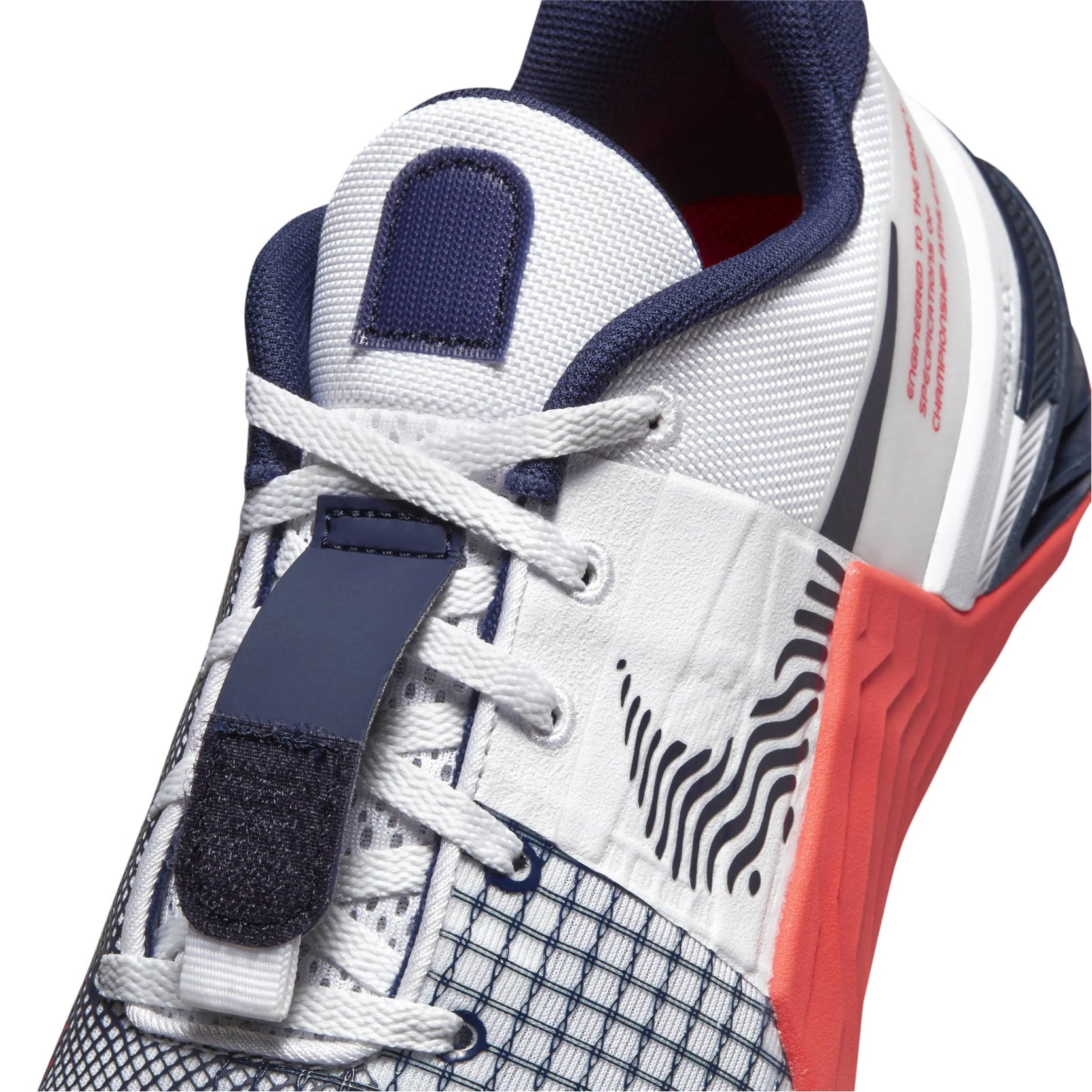 Tênis de Cross Nike Metcon 8 - Branco / Azul / Vermelho - Masculino