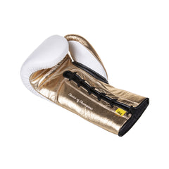 LUVA DE TREINO POWERLOCK AMARRAÇÃO 14OZ EVERLAST BRANCO/ DOURADO